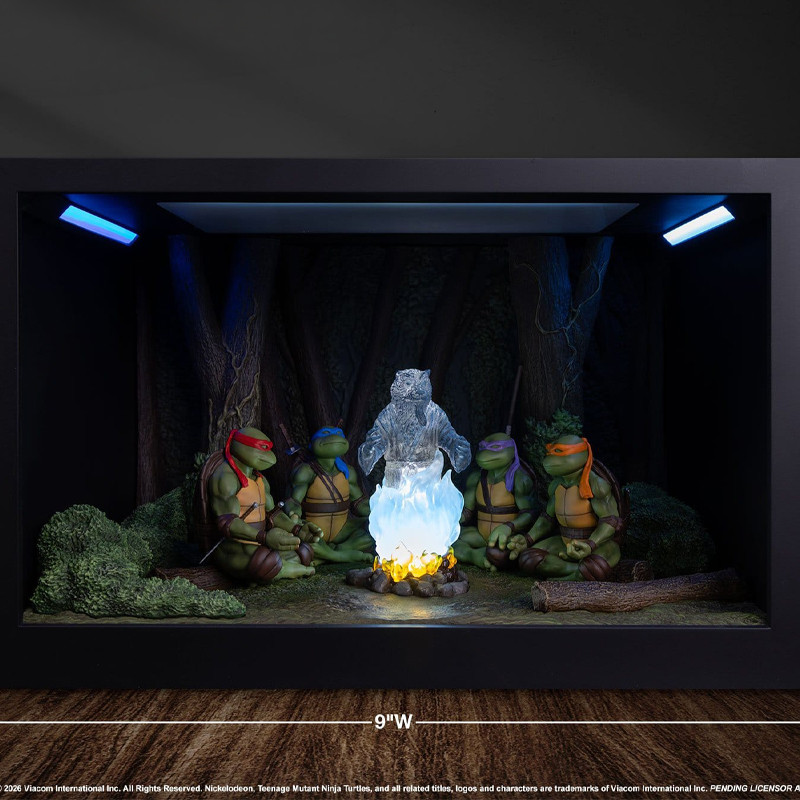PRÉCOMMANDE - Les Tortues ninja - Figurine Splinter's Spirit, mini scale diorama Movie Moments