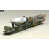 Plastic Model Soyuz Rocket & Transport Train
