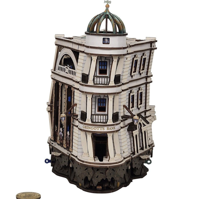 PRÉCOMMANDE - Harry Potter - Puzzle en bois 3D Piste à billes Banque Gringotts