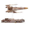 PRÉCOMMANDE - Star Wars - Puzzle en bois 3D Luke Skywalker's X-Wing Starfighter