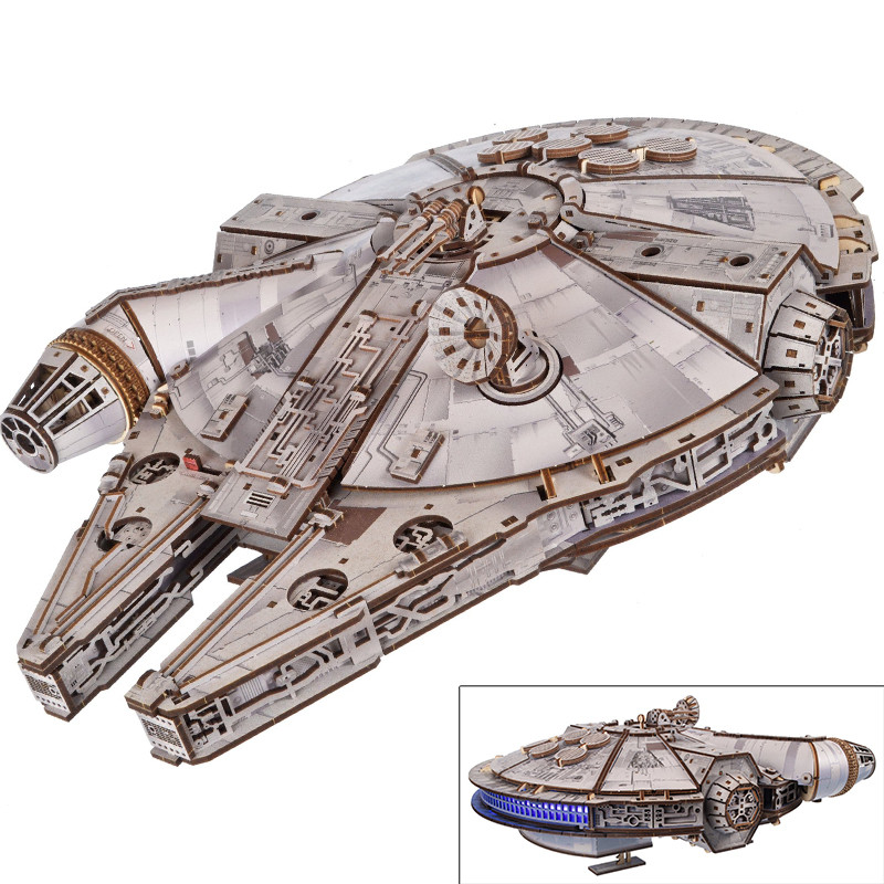 PREORDER - Star Wars - Wooden 3D puzzle Millennium Falcon