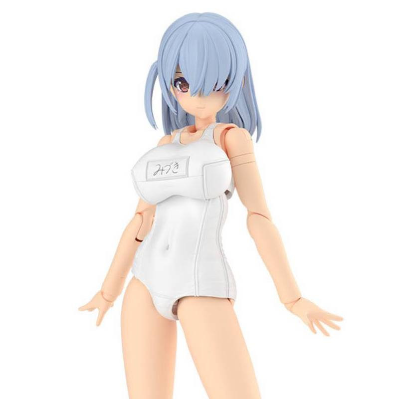 PRÉCOMMANDE - Frame Arms Girl - Figurine Mizuki School Swimsuits White, Plastic Model Kit