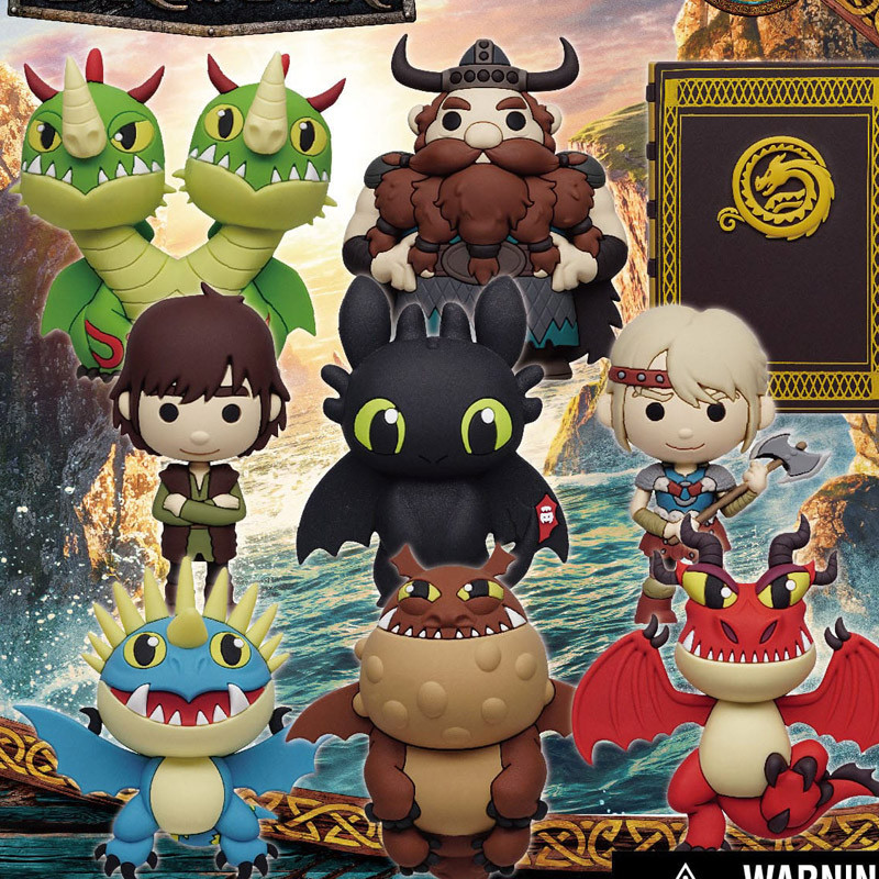 How to train your Dragon - Pack 12 random keychains, 2025 Movie
