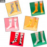 Pack 6 paires de chaussettes Disney - Patch, Simba, Panpan, Dumbo, Bambi et Marie