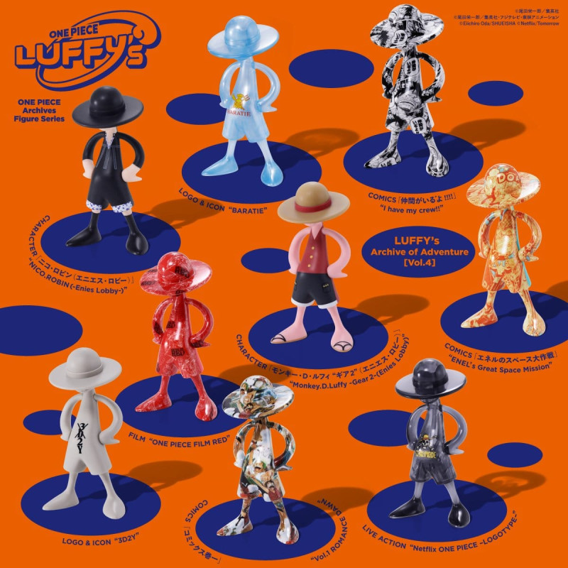 PRÉCOMMANDE - One Piece - Pack 10 figurines Luffy's Archive of Adventure Vol.4