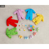Original Character - Outfit Colorful Coveralls, 5 colors of your choice, Accessory for figures Nendoroid Doll