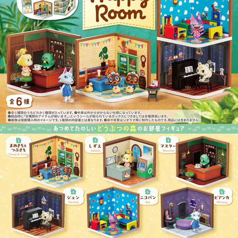 Animal Crossing - Pack 6 figures Blind Box Happy Room