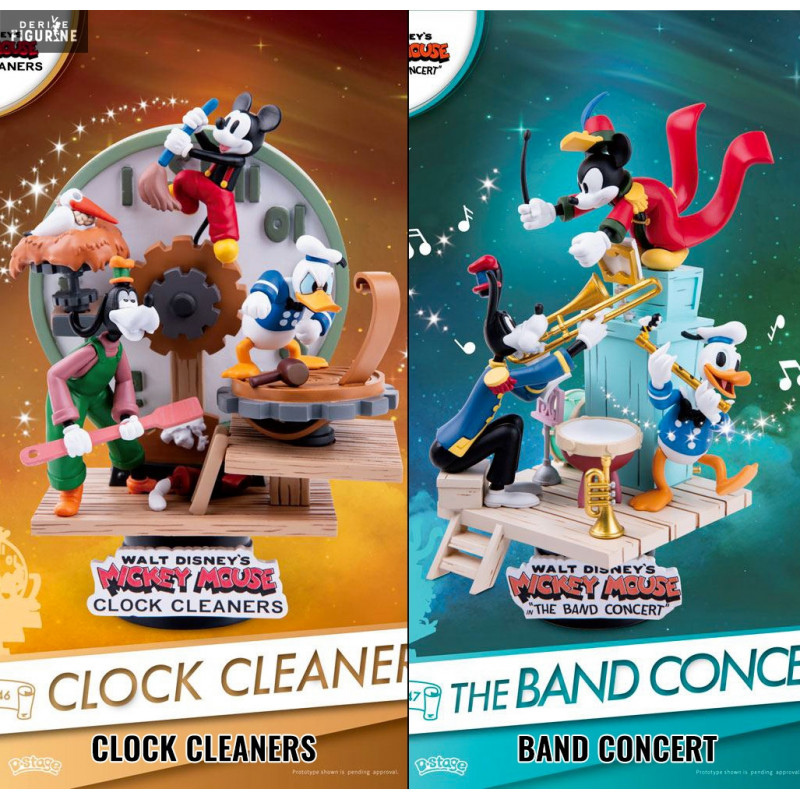 Disney - Mickey Mouse figure ver. Clock Cleaners or Band Concert, D-Stage