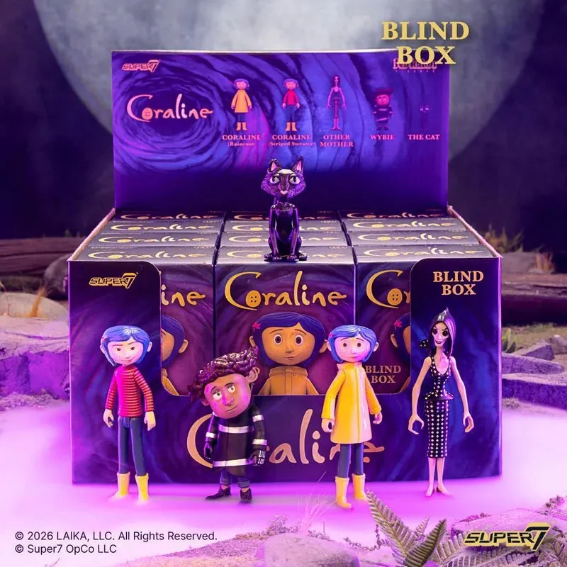 PRÉCOMMANDE - Coraline - Pack 12 figurines, ReAction Wave 01 Blind Box