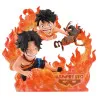 PREORDER - One Piece - Portgas D. Ace & Monkey D. Luffy figure (Marineford), WCF Log Stories