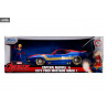 Marvel - Pack véhicule + figurine Captain Marvel, Captain America ou Miles Morales