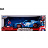 Marvel - Pack véhicule + figurine Captain Marvel, Captain America ou Miles Morales