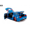 Marvel - Pack véhicule + figurine Captain Marvel, Captain America ou Miles Morales