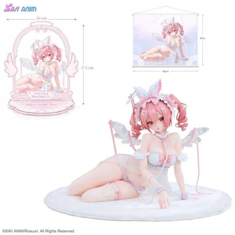 PRÉCOMMANDE - Original Character - Figurine White Rabbit Rosu Angel Illustrated by Rosuuri, Bonus Edition