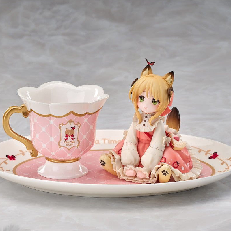 PREORDER - Decorated Life Collection - Orange Cat figure, Tea Time Cats
