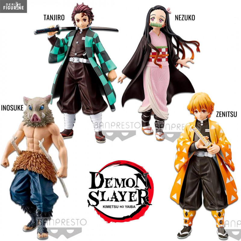 Tanjiro Nezuko Inosuke Or Zenitsu Figure Demon Slayer Kimetsu No Yaiba Banpresto