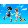 Digimon Adventure - Figures Taichi Yagami, Hikari, Colomon & Nyaromon, G.E.M. Series
