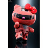 Figure Hello Kitty Gundam Color or Char's Zaku II, Diecast Chogokin