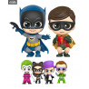 DC Comics, Batman 1966 - Pack 6 figurines Batman, Robin and Villains, Cosbaby