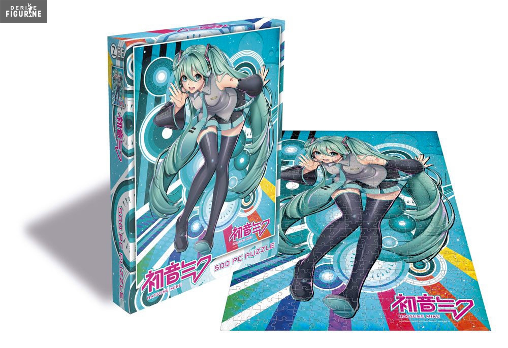 Miku Hatsune Projection, Dancing or Group Jigsaw Puzzle Vocaloid