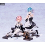 Re:ZERO - Figurine Rem & Ram Special Stand Complete Set