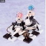 Re:ZERO - Figurine Rem & Ram Special Stand Complete Set