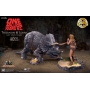 One Million Years B.C - Pack 2 figures Triceratops & Loana