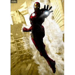 Poster métallique Marvel -...