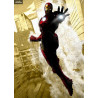 Poster métallique Marvel - Dark Edition Iron Man, Édition Limitée