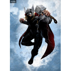 Poster métallique Marvel -...