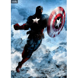 Poster métallique Marvel -...