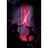 Poster métallique Star Wars - Retro Wars Luke vs Vader, Édition Limitée