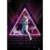 Poster métallique Star Wars - Retro Wars Luke Skywalker, Édition Limitée