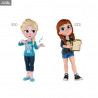 Disney, Ralph 2.0 - Elsa or Anna figure Comfy Princesses, Rock Candy