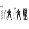 Les Tortues ninja - Pack 2 figurines Foot Soldiers with Weapons Rack