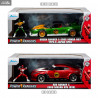 Power Rangers - Pack vehicle + figure Green Ranger or Red Ranger, Hollywood Rides
