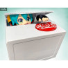 Hatsune Miku GT Project - Figurine / Tirelire Racing Miku 2020 Chatting Bank, bleu ou blanc