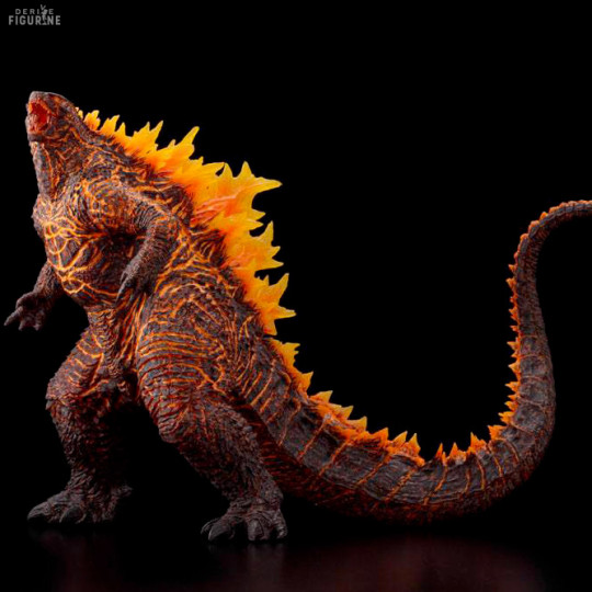 burning godzilla figure