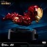Marvel - Figure lightning diorama Iron Man Mark III The First Ten Years Edition, Chrome floating, Egg Attack