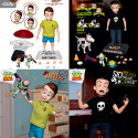 Disney/Pixar, Toy Story - Andy Davis or Sid Phillips & Scud figure, Dynamic 8ction Heroes