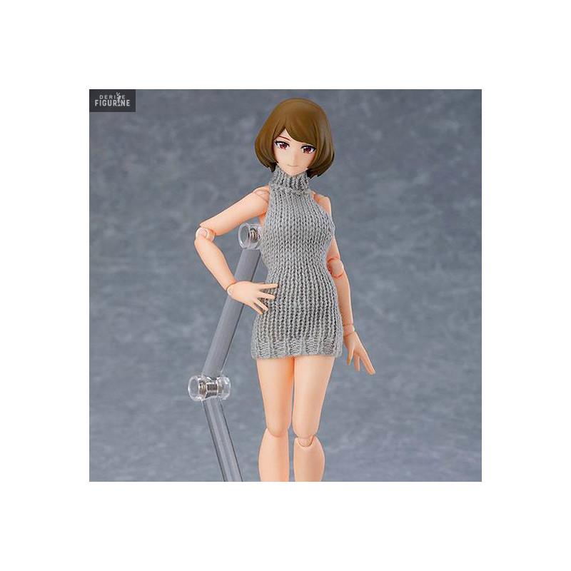 Original Character - Figurine Female Body Chiaki with Backless Sweater Outfit, Figma