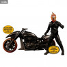 Marvel Ghost Rider - Figurine & véhicule sonore et lumineux Ghost Rider & Hell Cycle, One:12