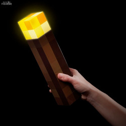 Lampe Minecraft torche,...