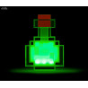 Lampe potion Minecraft qui change de couleur