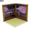 Dioramansion - Decor for figures Cherry Blossoms, Office or Neighborhood (Night)