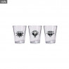 Pack 3 verres à liqueur The Witcher 3: Wild Hunt - Emblèmes écoles des sorcelleurs