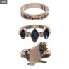 Bijoux Harry Potter - Pack trois bagues Serdaigle