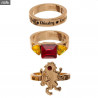 Harry Potter jewelry - Gryffindor pack three rings