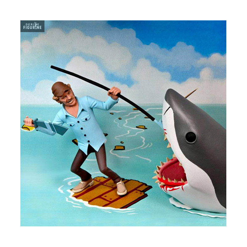 Les Dents de la mer - Pack 2 figurines Jaws & Quint, Toony Terrors
