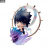 Naruto Shippuden - Naruto Uzumaki (Fujin) and Sasuke Uchiwa (Raijin) pack 2 figures, Petit Chara Land